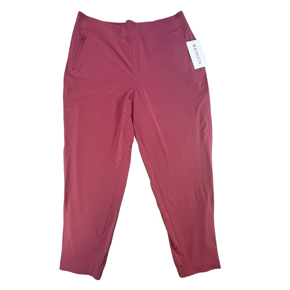 Athleta‎ Womens Brooklyn Heights Jogger Pink Spiced Cabernet Active Travel 16